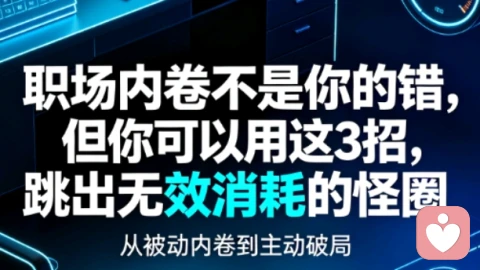 职场内卷不是你的错,但你可以用这 3 招,跳出无效消耗的怪圈