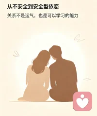 成年后依恋模式并非一成不变，完全可以慢慢修复。
试着觉察自己在亲密关系里的四大心理缺口，学着和伴侣建立健康的相处模式。
日常坚持练习情绪调节，提升读懂彼此内心的心智化能力。
一点点调整相处方式、化解矛盾，慢慢卸下不安与防备，终能蜕变成从容安稳的安全型伴侣，拥有舒服长久的亲密关系。配图
