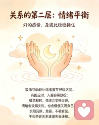 双向互动是维系情绪稳定的关键。彼此在日常相处中相互回应，才能让情绪维持在舒适区间。一旦互动失衡，情绪便会走向极端，或是焦躁易怒，或是沉默压抑。负面情绪又会阻断沟通，让人下意识关闭心扉，良性互动就此中断，让亲密关系陷入恶性循环。配图