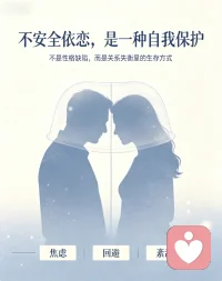 亲密关系里的不安全依恋，其实是一种无奈的生存策略。身处失衡的情感相处中，有人变得敏感焦虑，拼命渴求陪伴与确认；有人选择刻意回避，用疏离筑起保护墙；还有人陷入情绪紊乱，在靠近和推开间反复拉扯。这些模式从不是天生的性格缺陷，只是过往关系里，我们为了好好活下去，慢慢练就的自我保护方式。配图