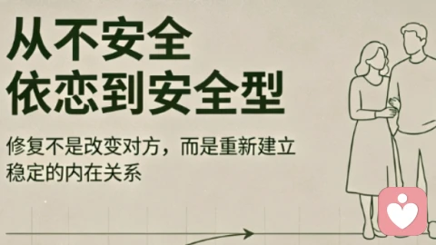 不安全依恋可修复：四步重塑内心，拥抱安稳长久的亲密关系