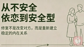 不安全依恋可修复：四步重塑内心，拥抱安稳长久的亲密关系