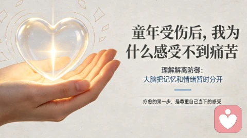童年创伤记忆清晰却感受不到痛苦？解离防御，是小孩本能的自救