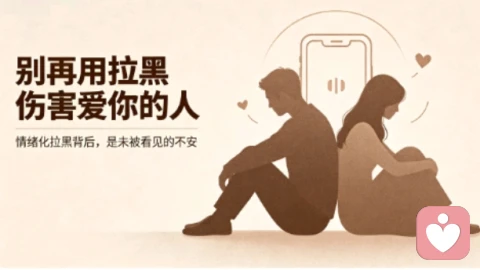 亲密关系里总情绪化拉黑:停止冲动式伤害,学会好好处理失控的情绪