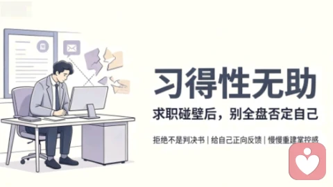 习得性无助｜求职屡屡碰壁，为什么会开始全盘怀疑自己的能力