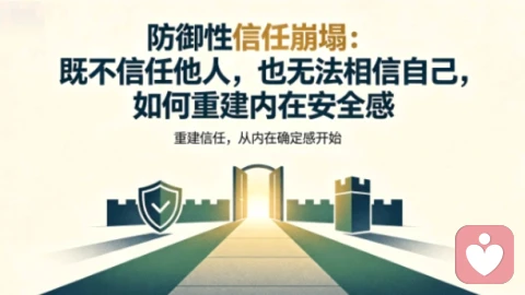 防御性信任崩塌：既不信任他人，也无法相信自己，如何重建内在安全感