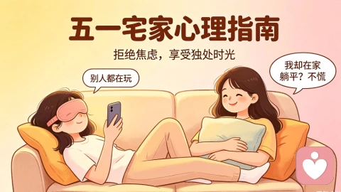 五一宅家心理指南：别人都在玩，我却在家躺平？不慌。