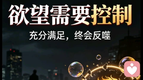 欲望需要控制,而非无限满足