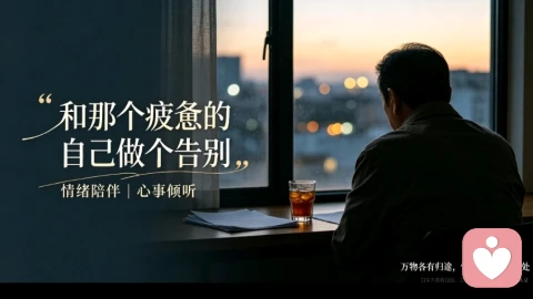 那个疲惫的自己做个告别。