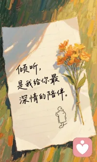 愿做你情绪的收纳盒，将烦恼清空，让快乐归位，倾听你的每一次心灵低语。配图