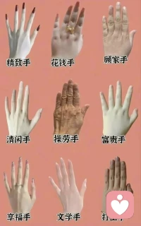 你到底属于哪一双手？你到底是哪一种命配图