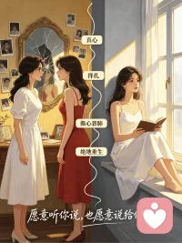 你想听我给你讲我自己真实的故事吗？
一场原配和小三大战……
有过真心，有过挣扎，有过撕心裂肺，也有过绝地重生。
如果你愿意，我慢慢讲给你听。
也愿意，安安静静听你说说，你的故事。配图
