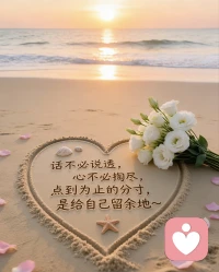 成年人的世界，总有太多难言的压力。
如果你累了、烦了、心里堵得慌，
我会耐心倾听，温柔陪伴，不评判、不敷衍。
愿你卸下疲惫，心里轻松一些。
深夜不必一个人硬扛，
工作压力、生活烦恼、心事重重，
都可以慢慢说给我听。
真诚陪伴，温暖回应，给你一份安心。
寻一份简单安稳的相处，
懂你的辛苦，知你的心酸。
温柔倾听，真心相待，
愿我们都能在彼此的陪伴里，多一份轻松与温暖。