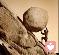 西西弗斯可以不死，而我只能坚持。配图
