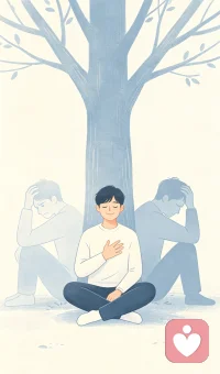 内耗的本质，是反复纠结过去、过度担忧未来，活在当下，才是治愈一切的良药。配图