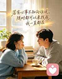 若有心事不知向谁说，随时都可以来找我，我一直都在。配图