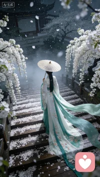 人间风月皆过客，从此山河不问君。配图