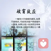 破窗效应：生活里的小隐患，大危机
破窗效应在生活中随处可见。一个整洁的小区，若有一扇窗户破损未修，很快其他窗户也会遭殃，墙面还会被乱涂乱画。

公司里，一位员工偶尔迟到没被批评，就会有更多人效仿，纪律逐渐松散。

这告诉我们，对不良现象不能姑息。一旦出现“第一扇破窗”，要及时修复，防微杜渐。否则，小问题会像滚雪球一样，引发一系列严重后果，让原本有序的环境陷入混乱。配图