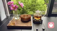 你有故事，我有茶，只你不走，陪你聊一宿。配图