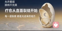 心不死，则道不生;
痛不彻，则翼不丰。
疗愈从直面裂缝开始，
破茧从接纳残缺启程。配图