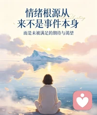 情绪根源从来不是事件本身
而是未被满足的期待与渴望配图