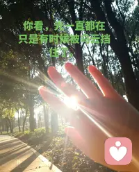  你看，光一直都在，只是有时候被风挡住了配图