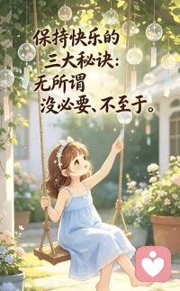 保持快乐的三大秘诀：
无所谓、没必要、不至于。
🌼