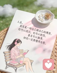 [樱花R]不要批判从前的自己，他当时一个人站在雾里也很迷茫。人生如棋，落子无悔，学会接受每个阶段的自己。配图