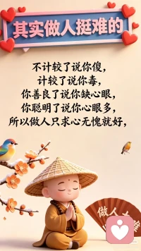做人太难配图