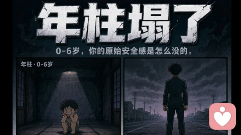 年柱看0-6岁的\"原始安全感\"是怎么塌的