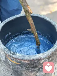 昨天和靛蓝待了一下午。🌿
扎染的妙处在于，你永远猜不到解开的那一刻是什么样子。
就像人生，那些拧过的结、浸过的水、晒过的光，☀️
都会变成独一无二的纹理。💙
很多时候，我们不必急着定义结果，
也不必强迫自己“想明白所有事”。
允许过程模糊，允许情绪晕染，🌫️
时间会给每一种“不确定”，染出属于它的颜色。✨