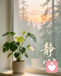 人生是一场自愈的旅程，学会和自己和解，便是一生修行。配图