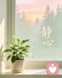 保持内心的平和与善良，福气和好运自会奔赴而来。配图