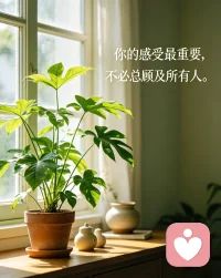 你的感受最重要，不必总顾及所有人。配图
