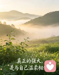 真正的强大，是与自己温柔相处。配图