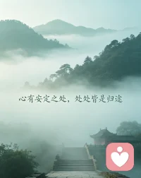 心有安定之处，处处皆是归途配图