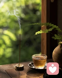 有时候治愈生活的，
不是昂贵的东西，
而是一缕香气、一杯茶、和短暂逃离世界的十分钟。配图