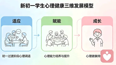 适应·赋能·成长：新初一学生心理健康三维发展模型构建与实践研究