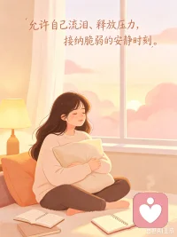 允许情绪释放，别一味压抑自己
 
我们总习惯把情绪藏起来，逼着自己懂事、隐忍、不动声色。
 
但压抑从不是消化，那些憋在心底的委屈、疲惫和难过，只会越积越重。
 
不必时时刻刻逼自己坚强。
难过可以落泪，压抑可以宣泄，不必因为流露脆弱而责怪自己。
 
发泄不是失控，而是自我救赎。
坦然接纳情绪，适度释放内心的烦闷，卸下心里的重担，才能轻装前行。
先善待自己的情绪，才能好好生活。