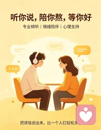 没人懂你的时候，我懂。
没人听你倾诉的时候，我在。
不评价对错，不灌输大道理，
只用温柔和耐心，接住你所有的情绪碎片。配图