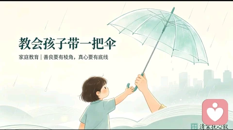 清棠|抚心叙:教会孩子带一把伞,好过替他挡住所有风雨