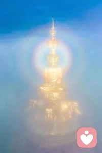佛光普照着，寻求心灵的安慰配图