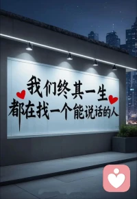 很多时候，我们都在，寻找可以倾诉的人。有些话，憋在心里会崩溃，需要出口；有些事，扛在肩上是压力，需要分担。找一个，畅所欲言的伴，让精神舒缓；守一份，不离不弃的情，让心灵靠岸。一杯热茶，暖的是身；一句懂得，暖的是心。最真的拥有，是我在！最美的感情，是我懂！配图