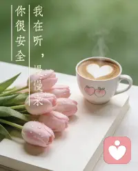 我静静听，你慢慢说，所有情绪都值得被好好安放。配图