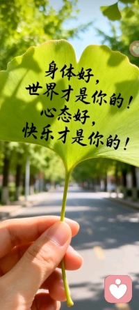 现是晚上6.45分，借着这片银杏寄语朋友🌙
身体好，世界才是你的；心态好，快乐才是你的。
心里积攒的细碎心事，总有地方可以慢慢倾诉，好好放松