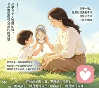 家庭教育的本质，是一个人用生命去影响另一个生命，在不控制的爱里完成彼此的成长。是当你控制不住情绪，却仍试着蹲下来聆听；当你想否定孩子，却努力给出理解与边界；当你想追求完美，却终于接受孩子的独特节奏配图
