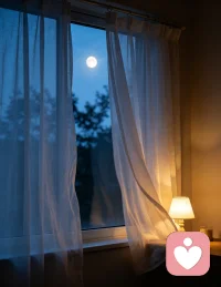 夜晚把节奏放慢，和自己好好和解🌙配图