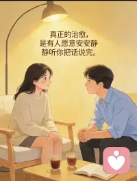 太多人白天戴着面具硬撑，夜里翻来覆去无处倾诉，不用伪装，不必逞强，把积攒的委屈、纠结、心事慢慢说出来就好，我安安静静听你讲完所有情绪。配图