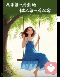 凡事留一点余地，做人留一点从容。
半甜半淡，半得半失，才是最真实的生活。
 放下执念，不再牵挂等候，
往后随心度日，不问过往悲欢。