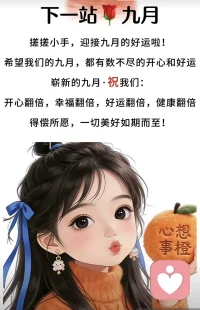 迎接九月的好运……